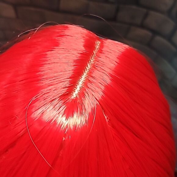 Vibrant Red Women's Straight Hair Wig - Picture 6 of 11